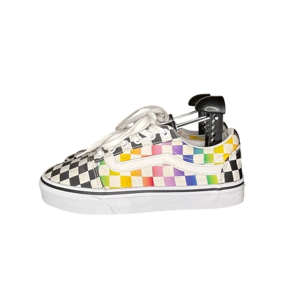 VANS Ward 'Rainbow Checkerboard' 500714 W7 Skate Sneakers Trainers
